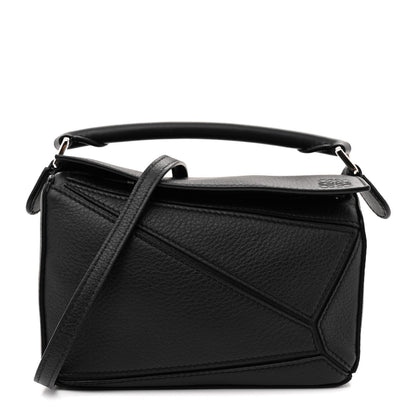 Loewe Calfskin Mini Puzzle Bag Black 1 of 11