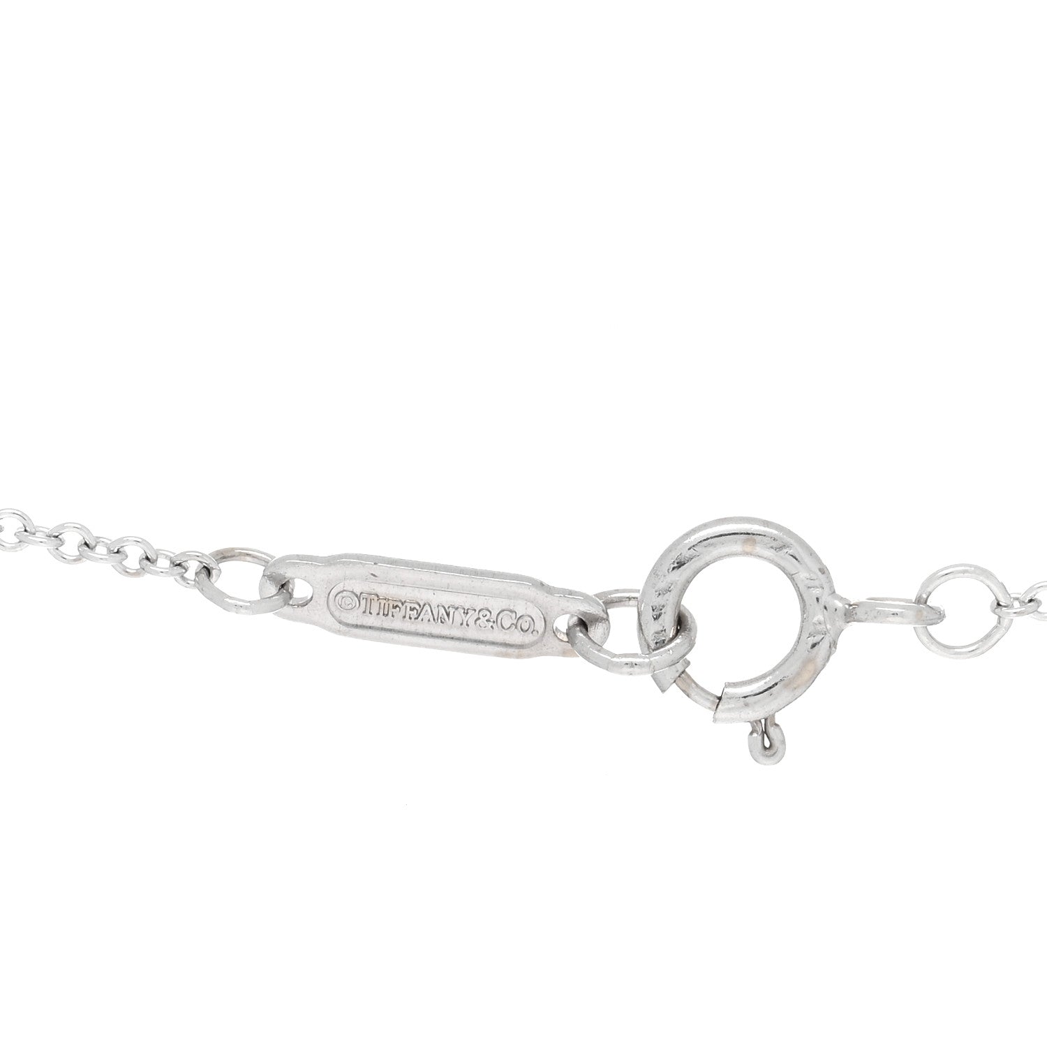 Tiffany 18K White Gold Chain Necklace 24" 4 of 5
