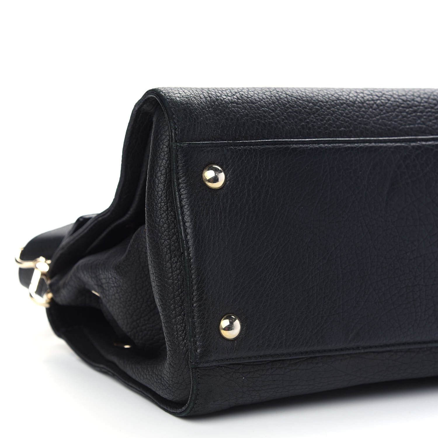 Jimmy Choo Grainy Calfskin Large Rosalie Satchel Black 7 of 11