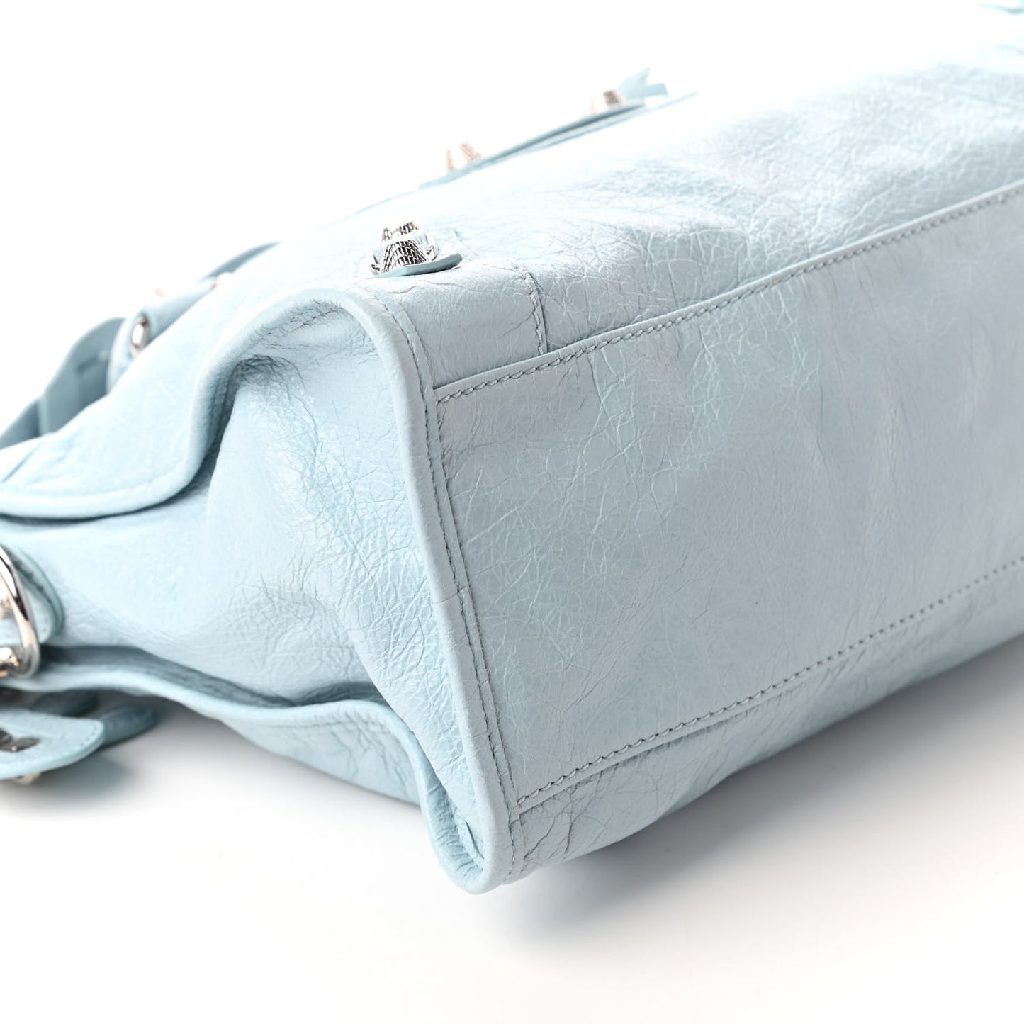 Agneau Giant 12 Silver Hardware City Bleu Dragee