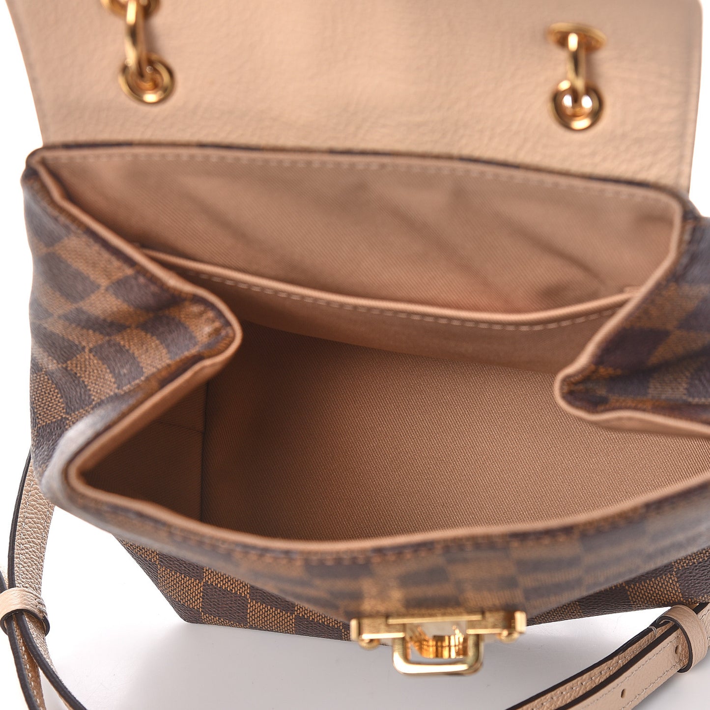 Damier Ebene Clapton Backpack Creme