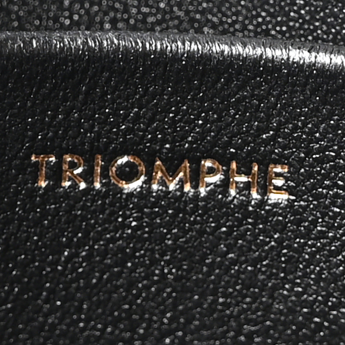Celine Shiny Calfskin Triomphe Shoulder Bag Black 7 of 10