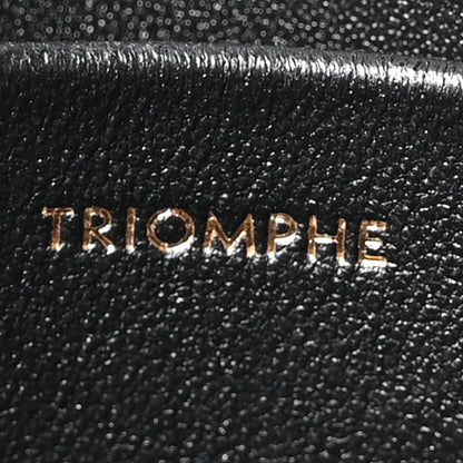 Celine Shiny Calfskin Triomphe Shoulder Bag Black 7 of 10