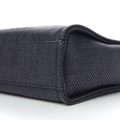 Chanel Canvas Mini Deauville Tote Black 9 of 10