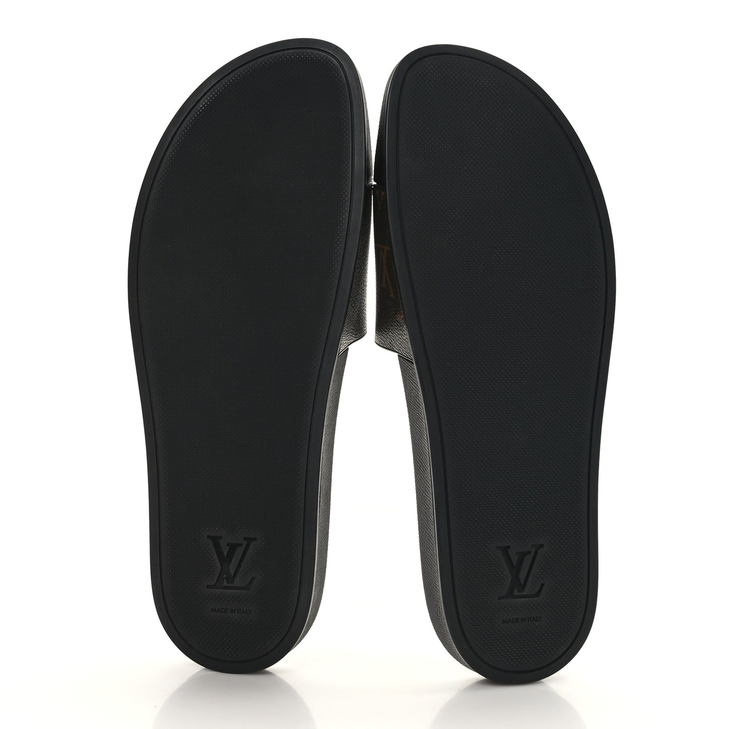 Rubber Monogram Mens Waterfront Mules 10 Macassar