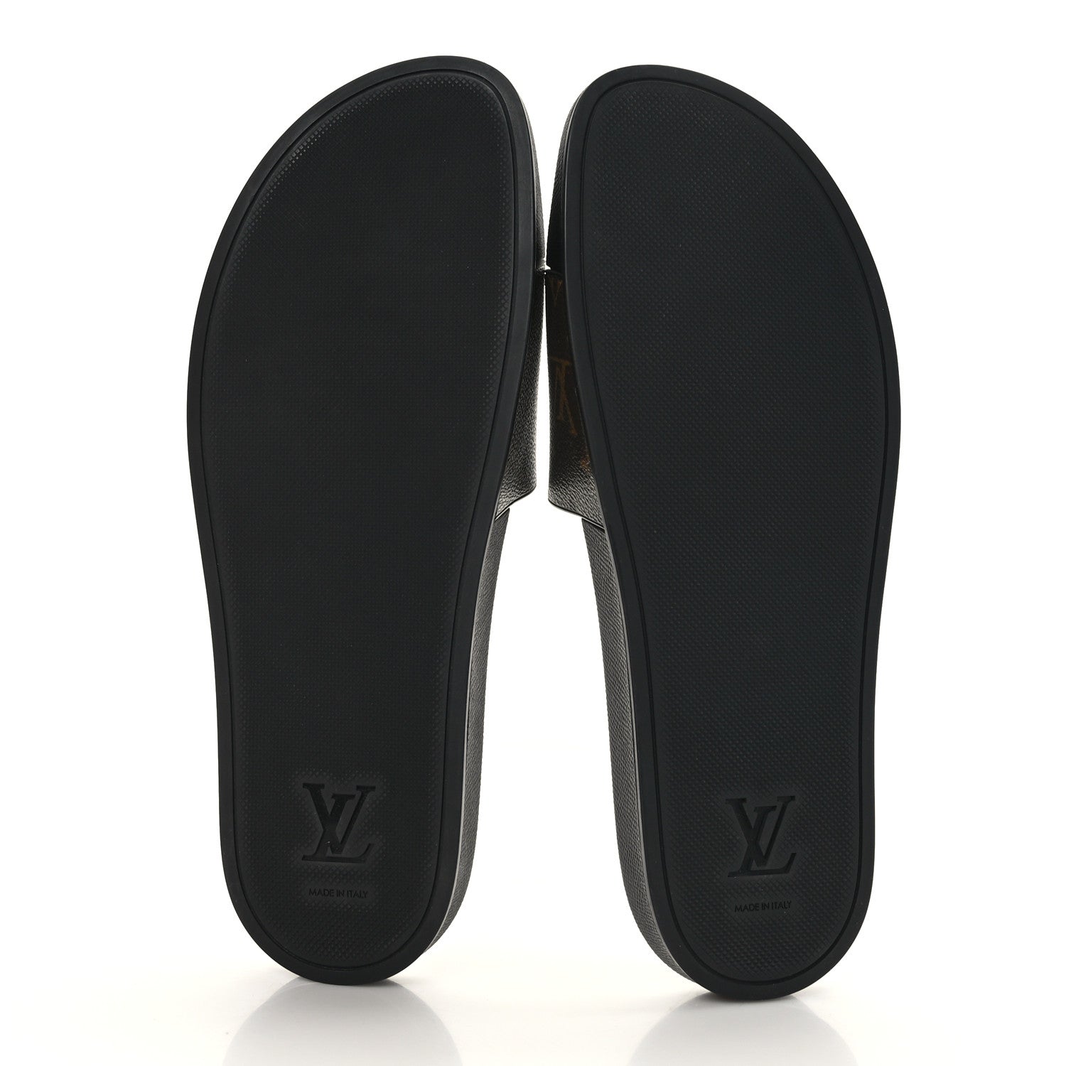 Louis Vuitton Rubber Monogram Mens Waterfront Mules 10 Macassar 5 of 7