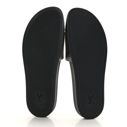 Louis Vuitton Rubber Monogram Mens Waterfront Mules 10 Macassar 5 of 7