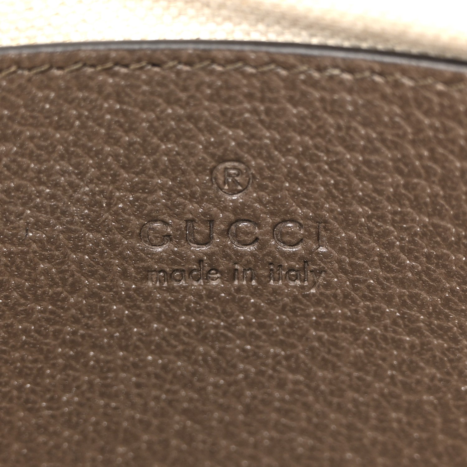 Gucci GG Supreme Monogram Textured Dollar Calfskin Web Small Ophidia GG Handbag Beige Ebony New Acero 6 of 14