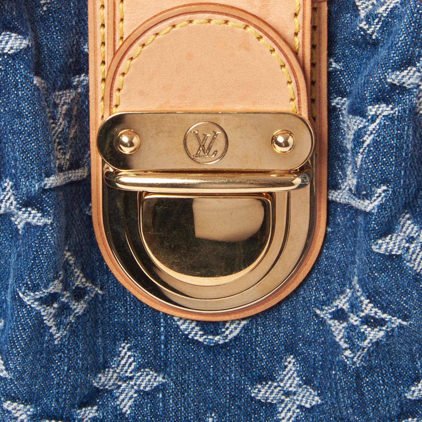 Monogram Denim Pleaty Blue