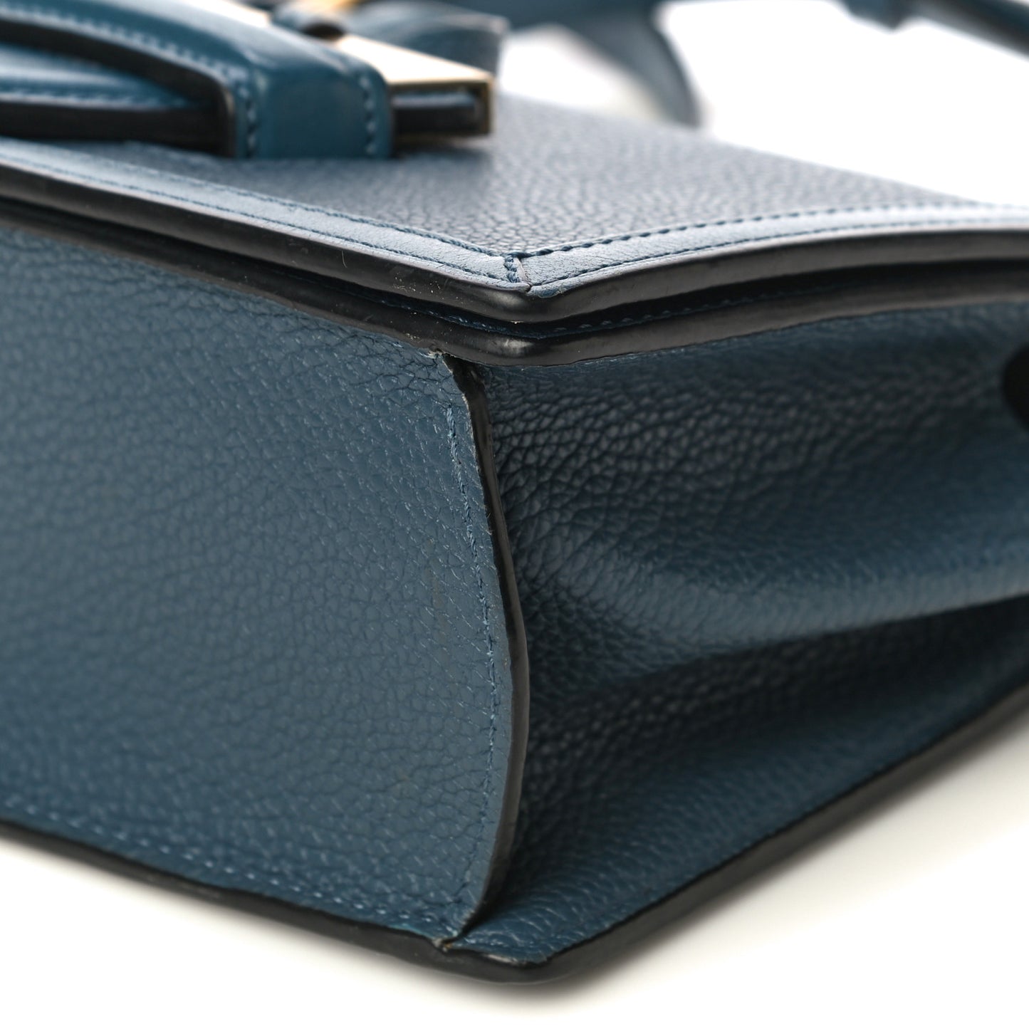 Calfskin Mini Barcelona Shoulder Bag Navy