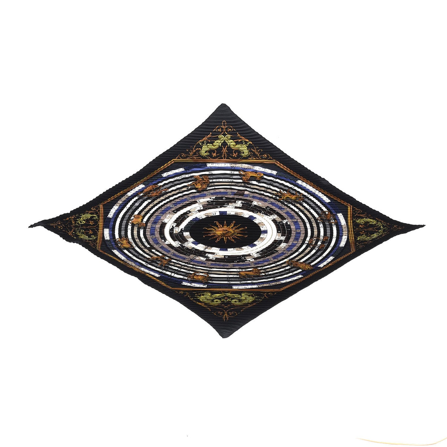 Silk Plisse Astrologie Scarf 90