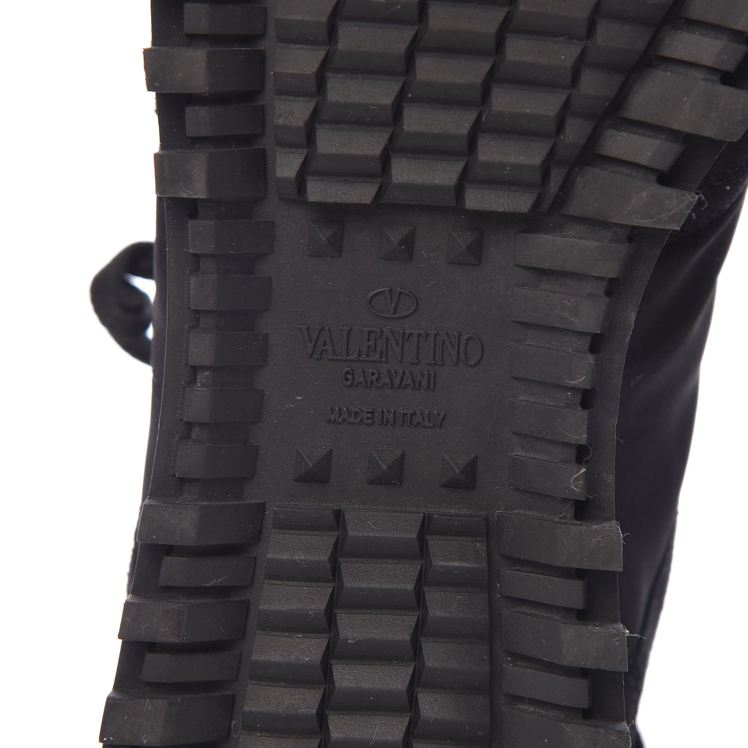 Valentino Garavani Suede Nylon Camouflage Womens Soul Rockstud Sneakers 39 Black 10 of 14