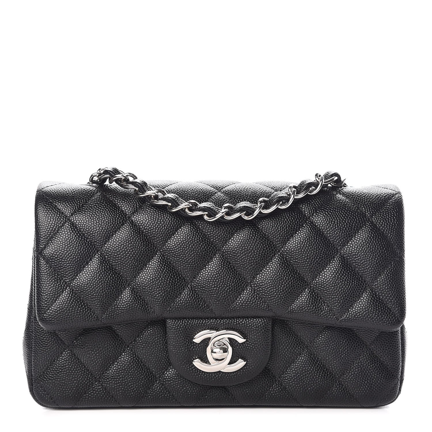 Chanel Caviar Quilted Mini Rectangular Flap Black 1 of 8