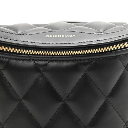 Balenciaga Calfskin Quilted XXS Souveniers Charms Belt Bag Black 7 of 10