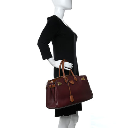 Louis Vuitton Calfskin All Set Bordeaux Tan 3 of 13