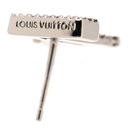 Louis Vuitton Crystal LV Iconic Earrings Silver 4 of 6