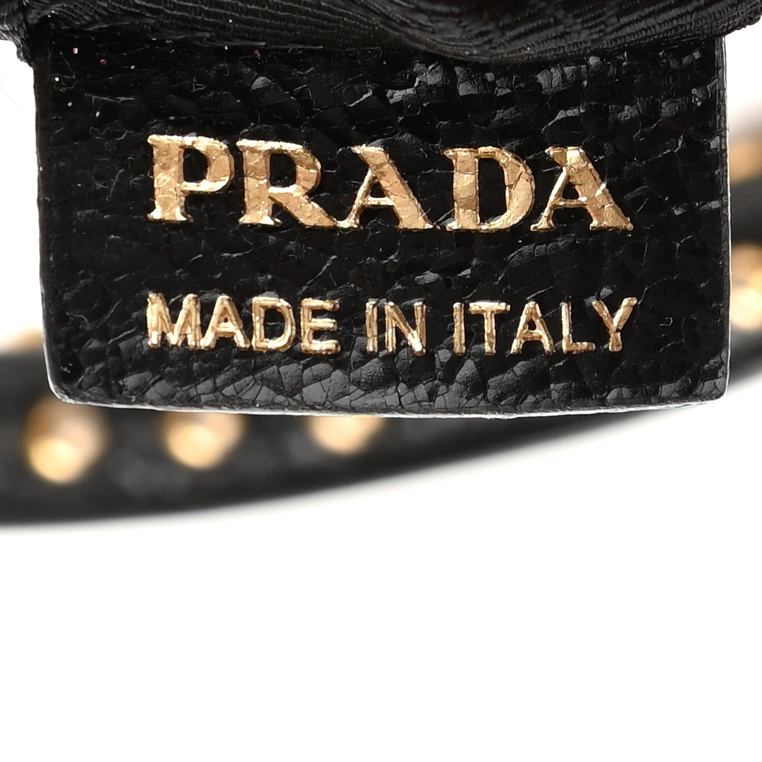 Prada Craquele Studded Shoulder Bag Petalo 7 of 14
