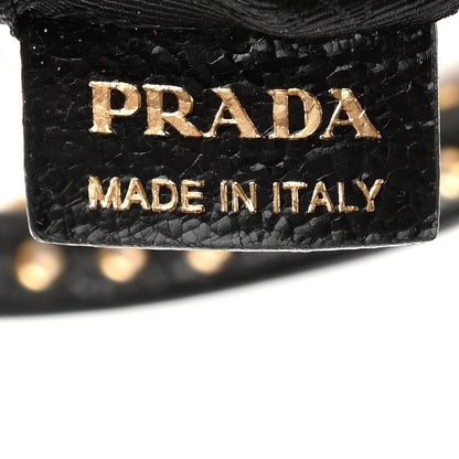 Prada Craquele Studded Shoulder Bag Petalo 7 of 14