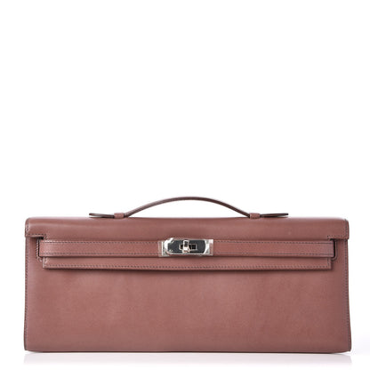 Hermes Tadelakt Kelly Cut Clutch Pochette Griolet 1 of 23
