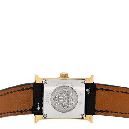 Hermes Stainless Steel Epsom 17.2mm Heure H Hour Quartz Watch Noir 4 of 4