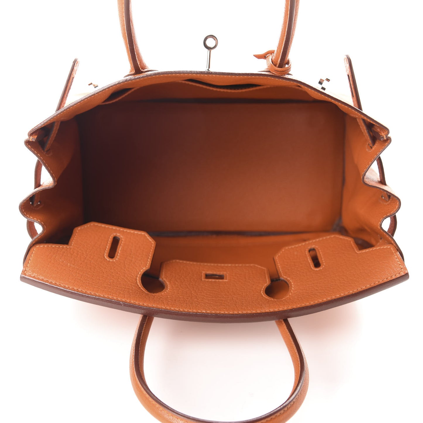 Chevre De Coromandel Birkin 30 Potiron