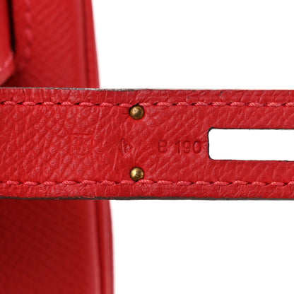Hermes Epsom Birkin 30 Rouge Casaque 7 of 10