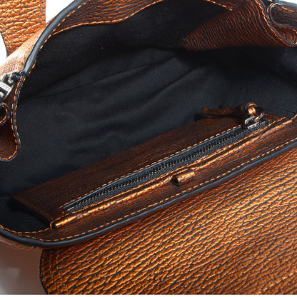 3.1 Phillip Lim 3.1 Metallic Leather Mini Pashli Satchel Copper 5 of 10