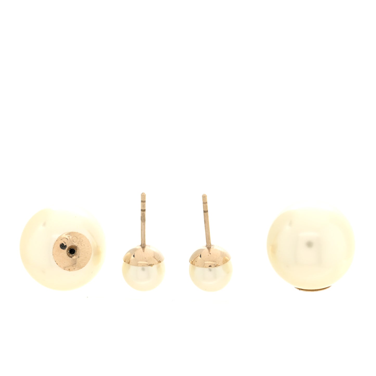 Pearl Mise En Dior Tribal Earrings Gold