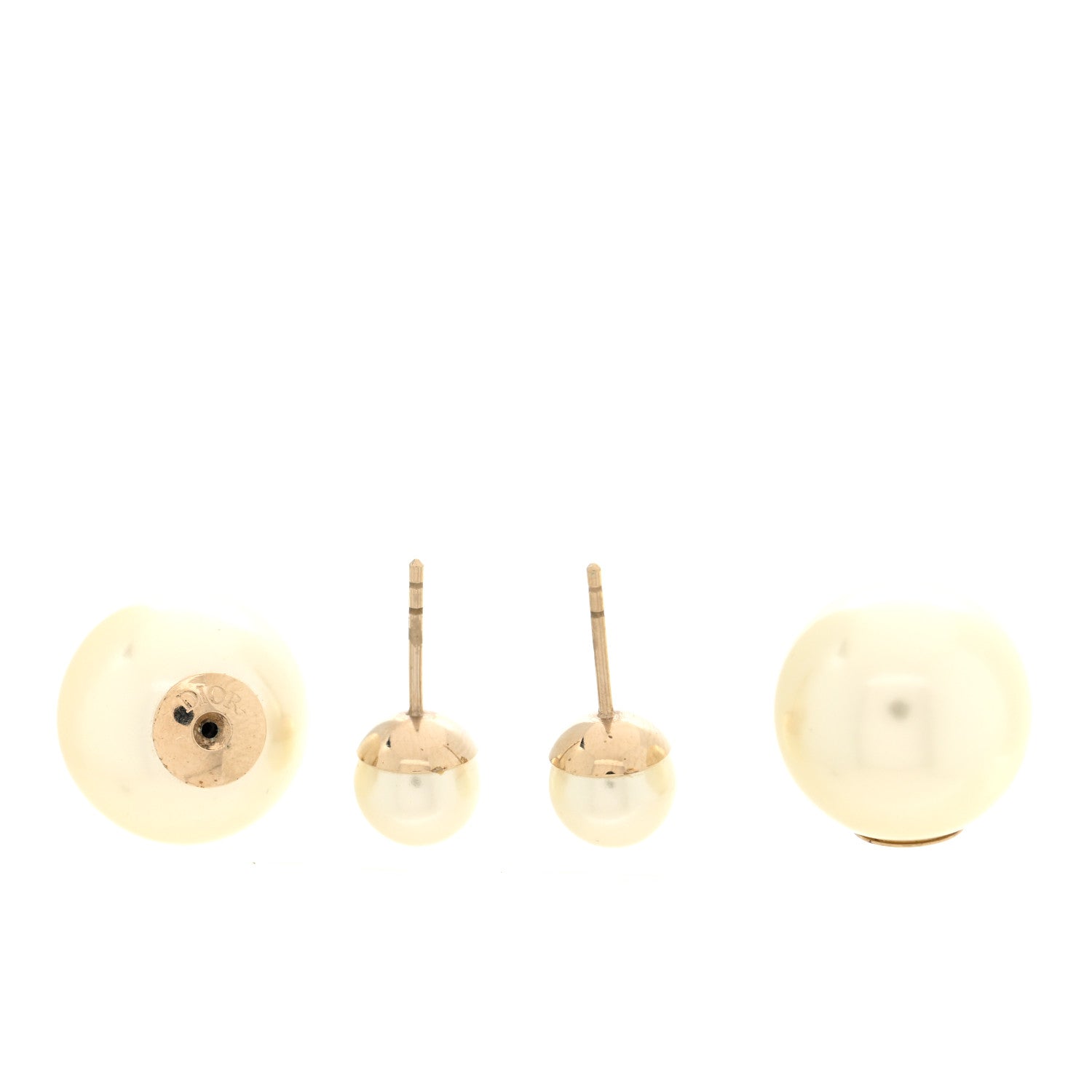 Christian Dior Pearl Mise En Dior Tribal Earrings Gold 4 of 4