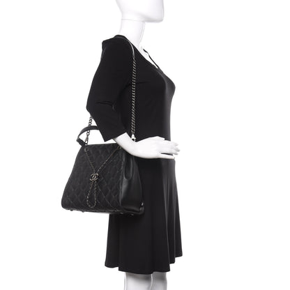 Chanel Caviar Quilted Medium CC Bucket Bag Black 2 of 13