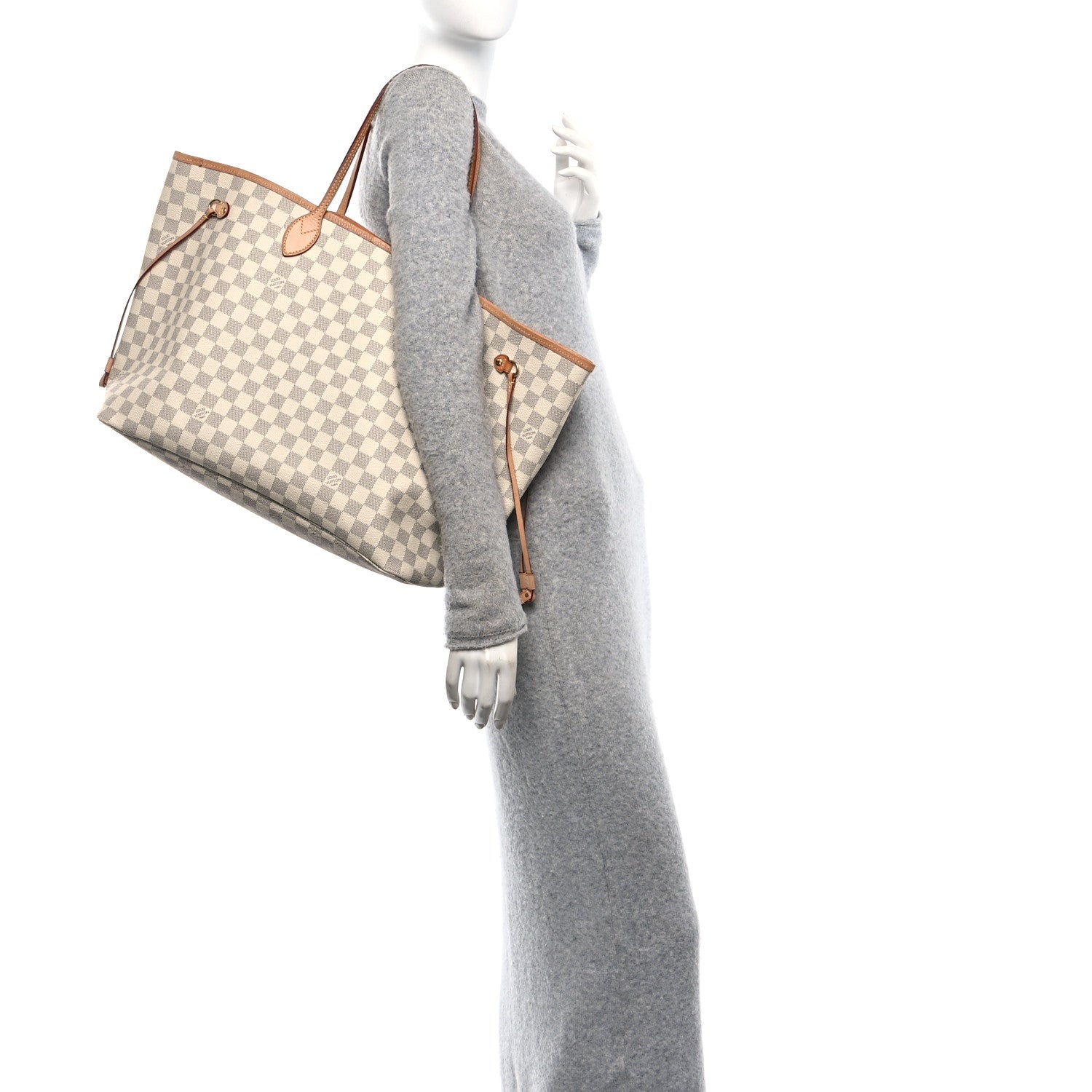 Louis Vuitton Damier Azur Neo Neverfull GM Rose Ballerine 2 of 11