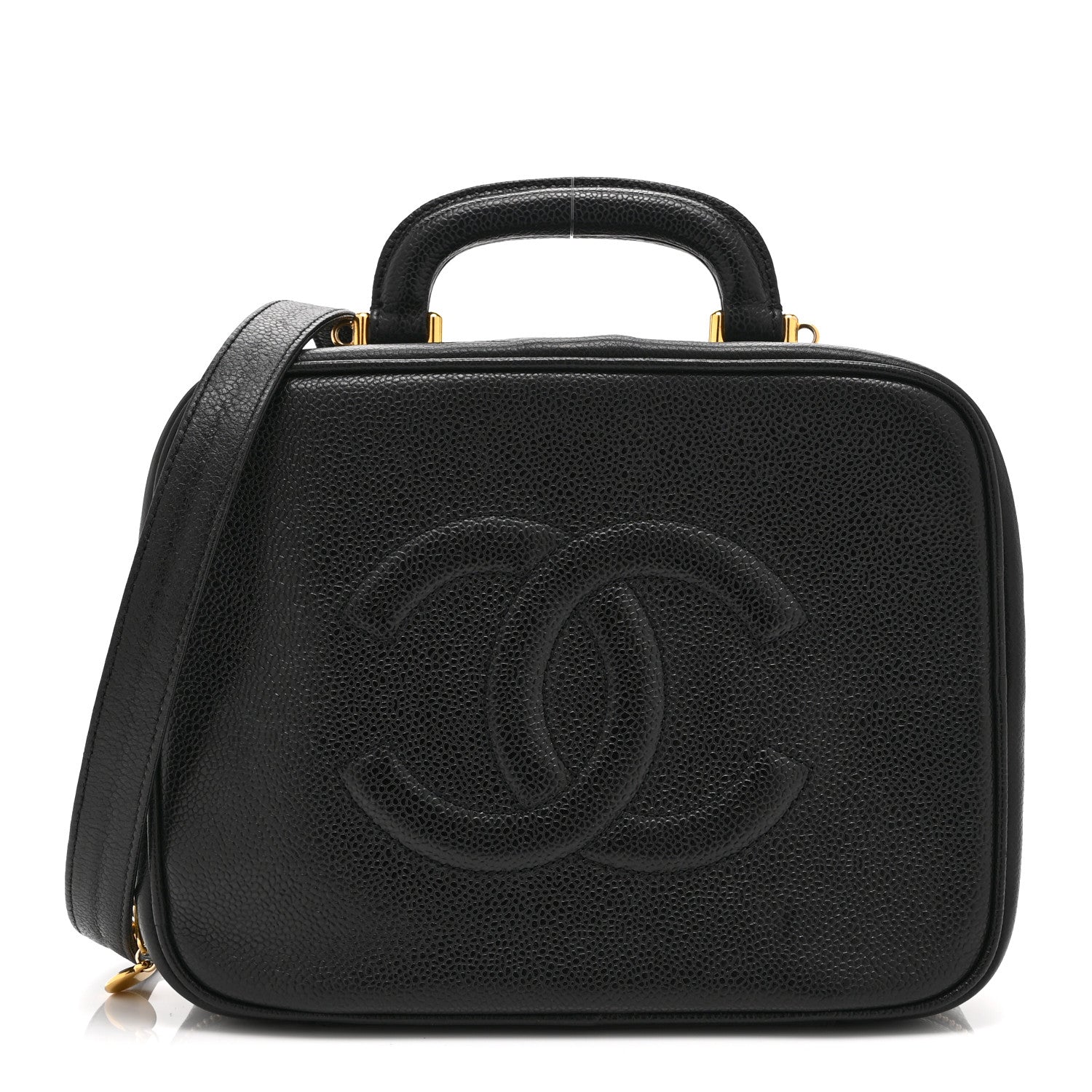 Chanel Caviar Timeless CC Vanity Case Black 1 of 12