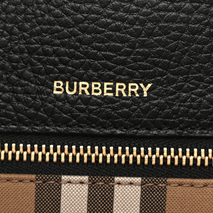 Burberry Grainy Calfskin Medium London Tote Bag Black 5 of 8