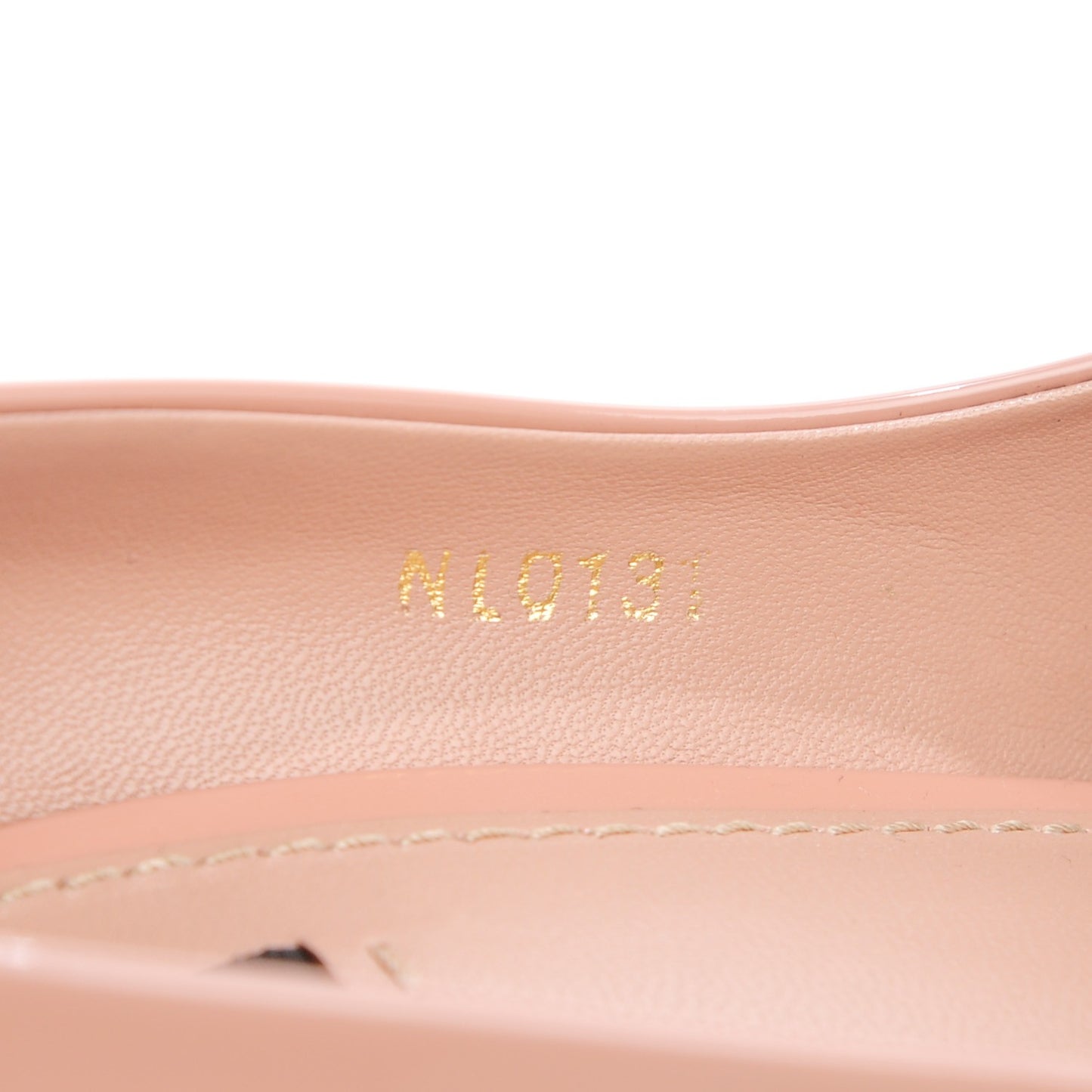 Patent Calfskin Oh Really Peep Toe Pumps 40 Beige Rose
