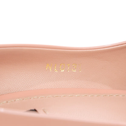 Louis Vuitton Patent Calfskin Oh Really Peep Toe Pumps 40 Beige Rose 8 of 9