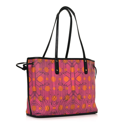 MCM Visetos Medium Reversible Liz Shopper Tote Pink 12 of 25