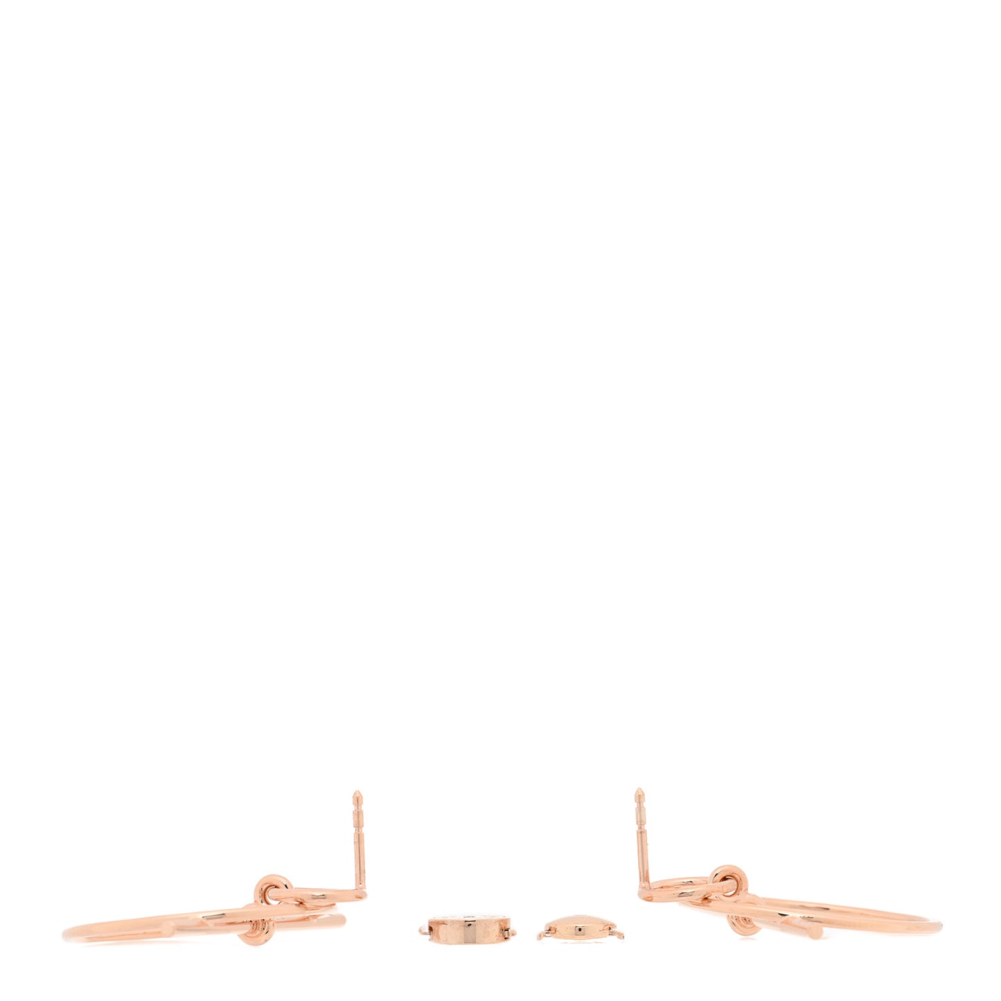 18K Rose Gold PM Loop Earrings