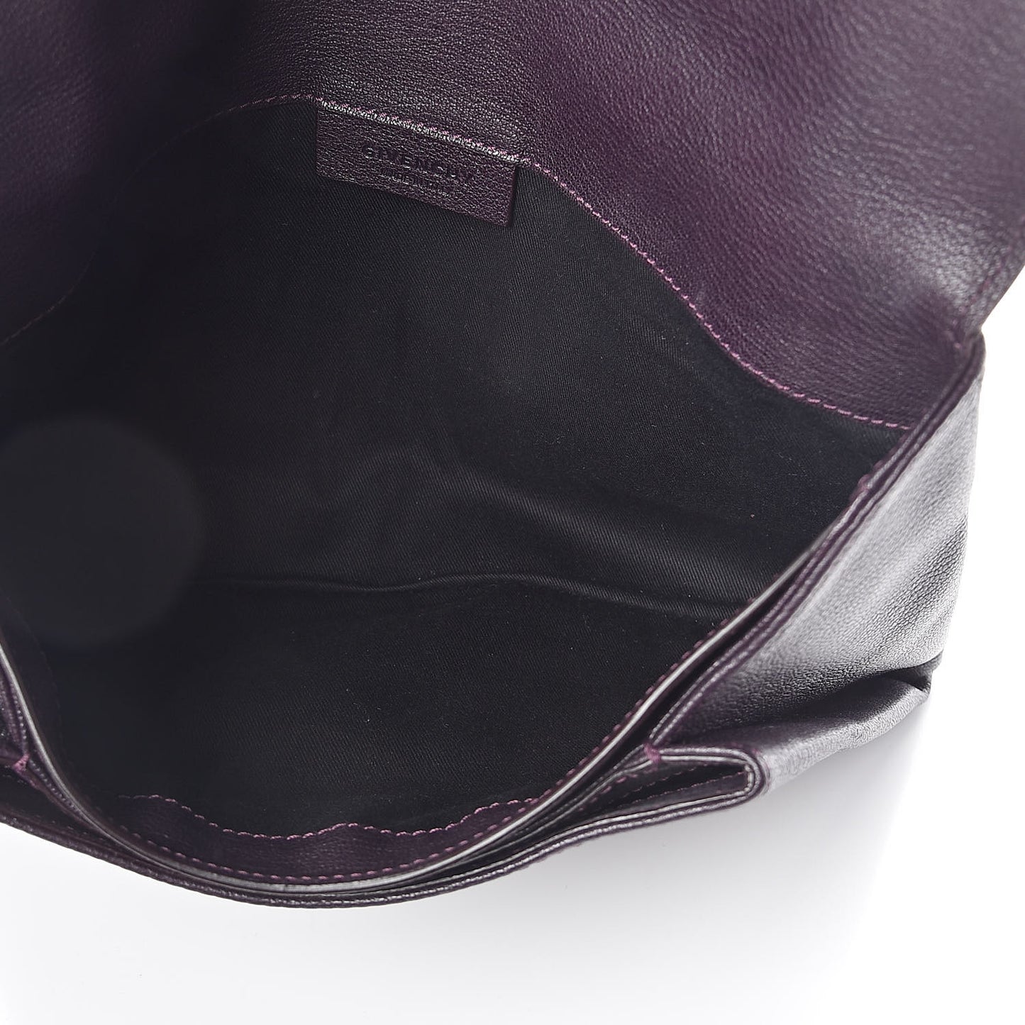 Sugar Goatskin Medium Antigona Envelope Clutch Aubergine