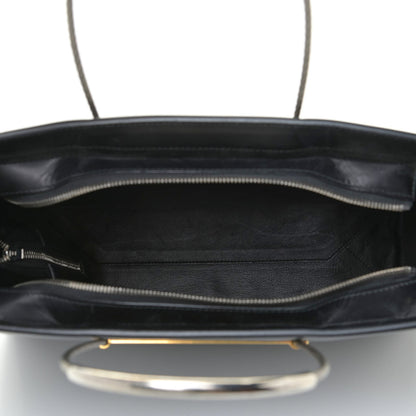 Balenciaga Soft Calfskin Cable Shopper Tote Black 5 of 14