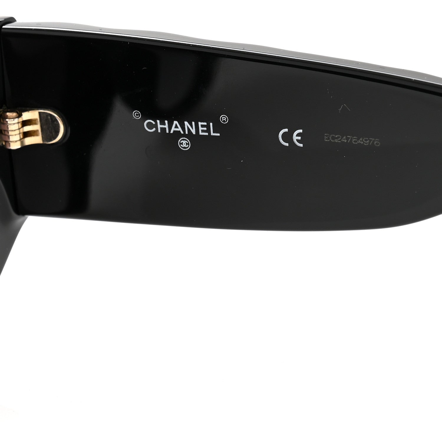 Chanel Acetate Quilted CC Pilot Sunglasses 71465 Black 5 of 8
