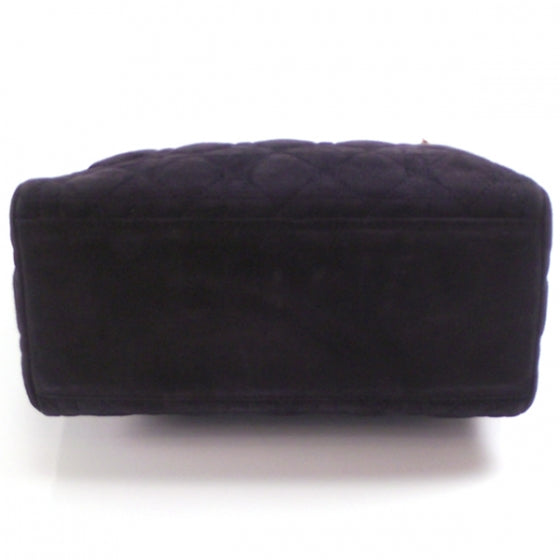 Suede Cannage Lady Dior Black