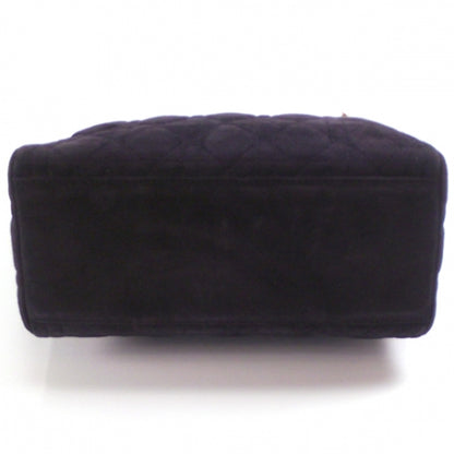 Christian Dior Suede Cannage Lady Dior Black 4 of 10