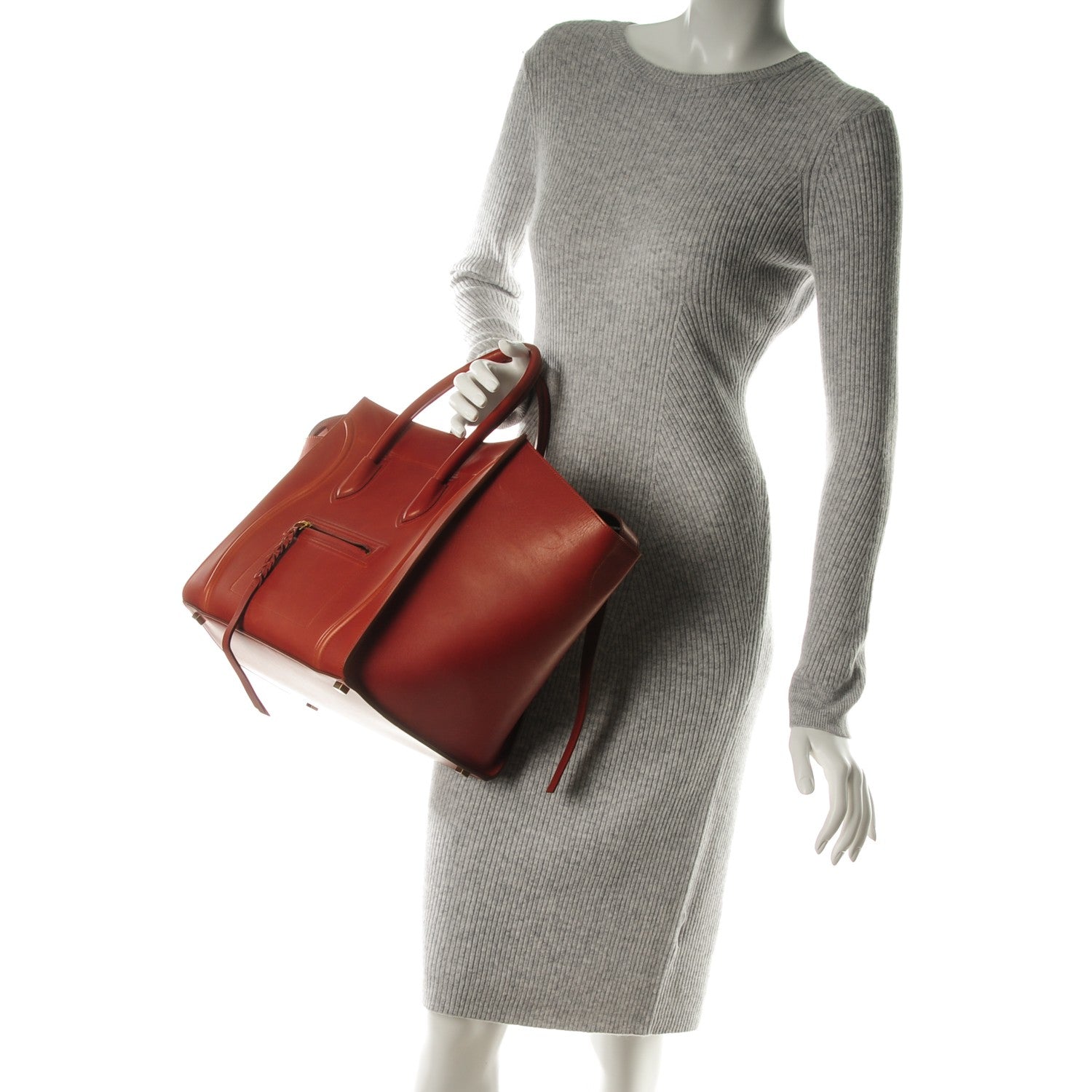Celine Natural Calfskin Medium Phantom Luggage Brick 2 of 11