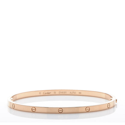 Cartier 18K Pink Gold Small LOVE Bracelet 19 1 of 6