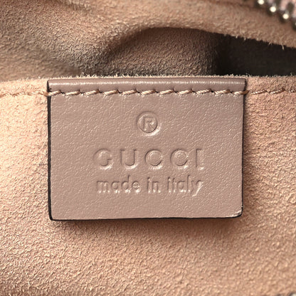 Gucci Calfskin Matelasse Mini GG Marmont Chain Shoulder Bag Porcelain Rose 6 of 10