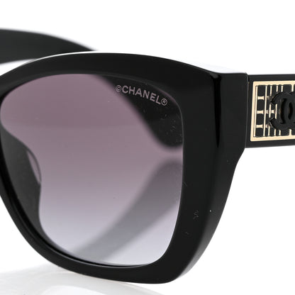 Chanel Acetate Metal Butterfly Sunglasses 71553A Black 7 of 8