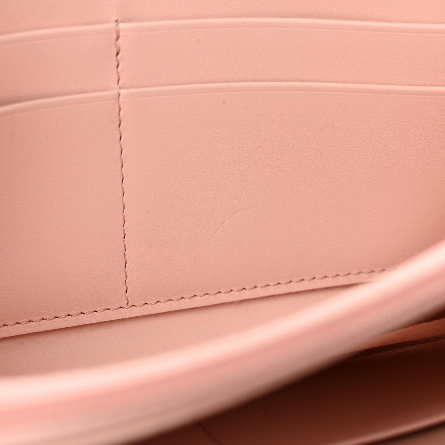 Caviar Quilted Large Gusset Zip Around Wallet Light Pink