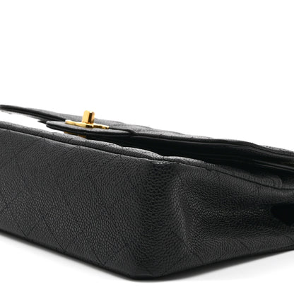 Chanel Caviar Quilted Medium Double Flap Black 10 of 10