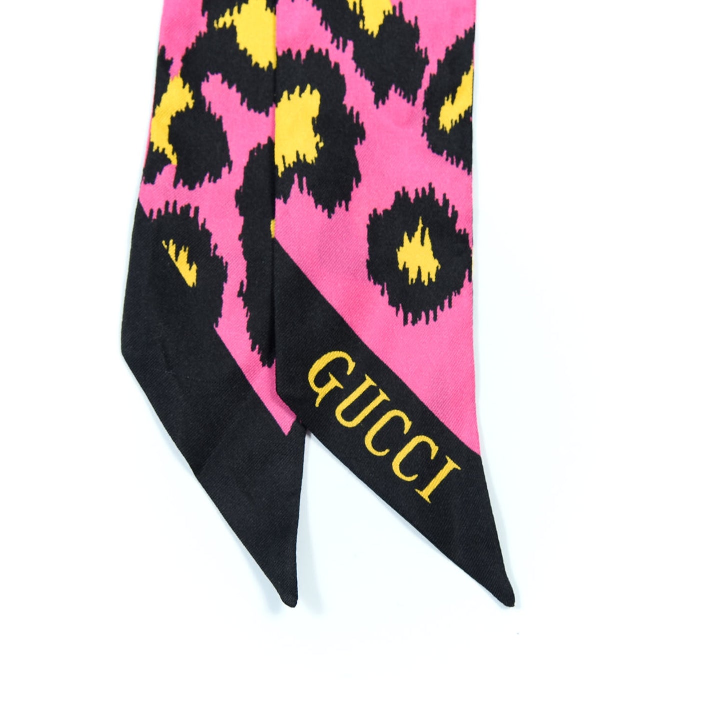 Silk Leo Pop Neck Bow Pink