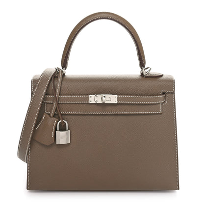 Hermes Epsom Kelly Sellier 25 Etoupe 1 of 10